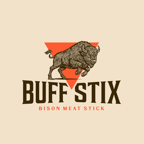 Buff Stix...Lean, Delicious, Buffalo Strong. Design by Brazuca Studio
