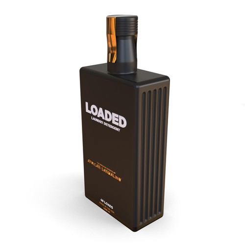 Masculine Cologne-Scented Laundry Detergent Bottle Diseño de Hamed.1