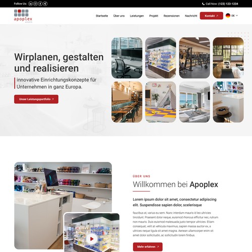 Web page design contest entry by Pinku