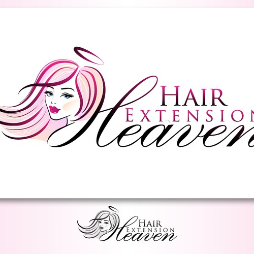 Hair extensions logo best sale