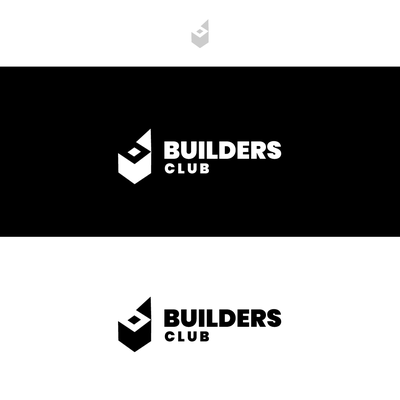 Logo for a company program, called "BUILDERS CLUB"