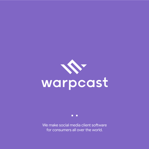 Warpcast logo Design von Petros_SP