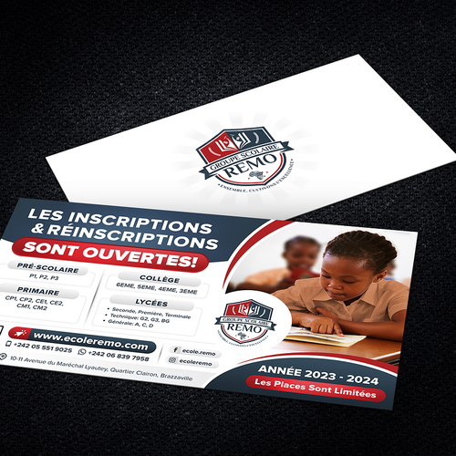 Design a classy flyer for an effective school rebranding & enrollment program Design by 99B