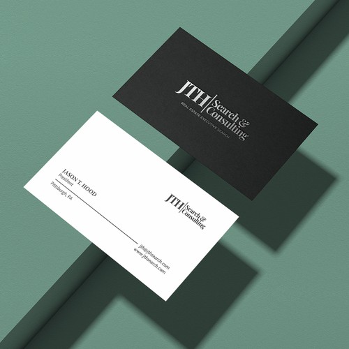 Business Card Design for Executive Search Firm Design by HYPdesign