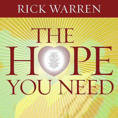 Design Rick Warren's New Book Cover Diseño de nashvilledesigner