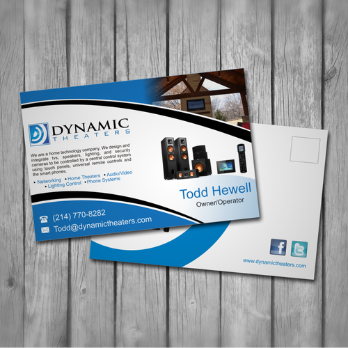 Dynamic Theaters Post Card Mailer 