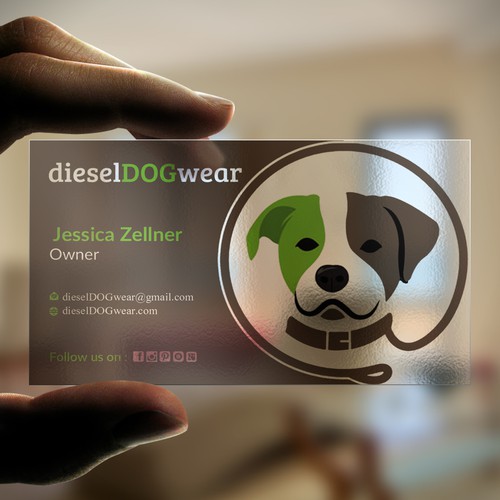 Design a stunning business card for a dog loving company Design by Nuhan Enterprise IT