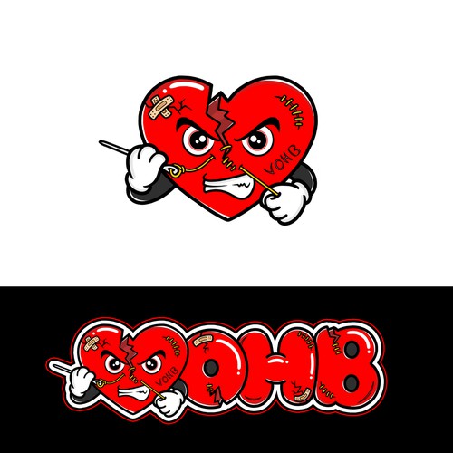 Broken Heart logo Design von Kate-K