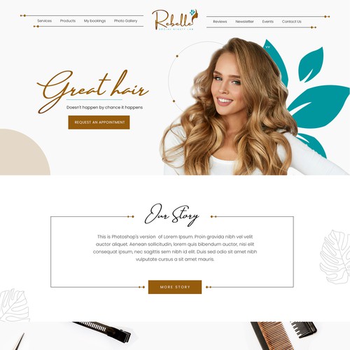 Looking for a talented designer to create an unique/ quirky homepage for a Beauty Salon Design por Adventix