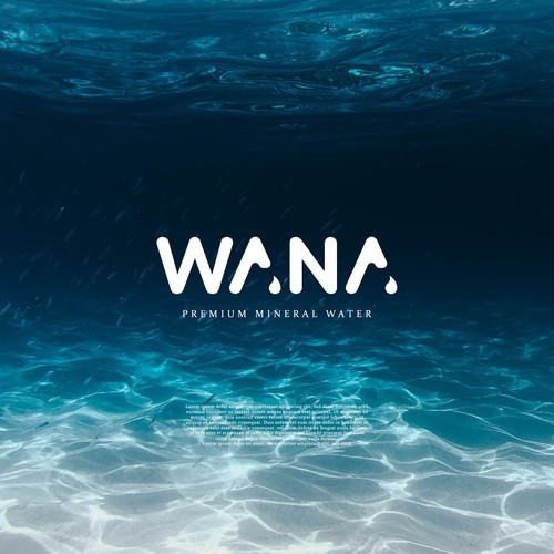 WANA LUXURY MINERAL WATER Design by gwGraphics
