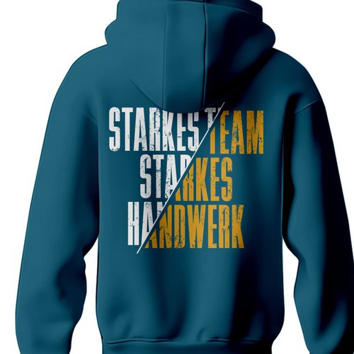 "Kreatives Merch-Design für Firmenkleidung (Pullover & T-Shirt) – Bildmotiv + Slogan" winning Poster