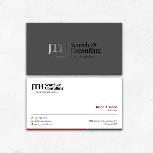 Business Card Design for Executive Search Firm Design by ™SF_Design™