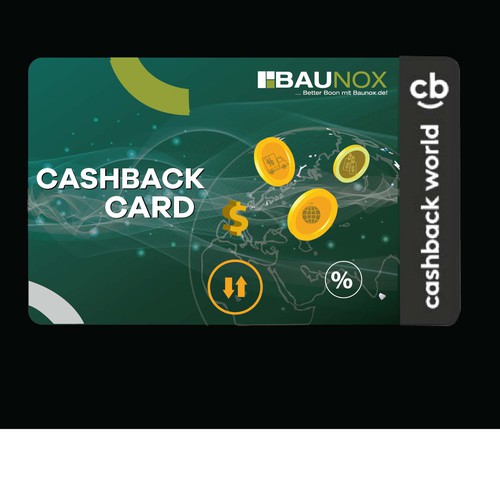 Debit, Customer Card, Cashback Card - modern, cool, let your ideas run free! Design by MarijaMil