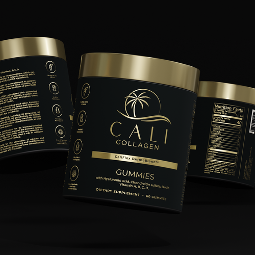 Cali Collagen Jar Label Design Contest (Luxury) Design by ilonaGi