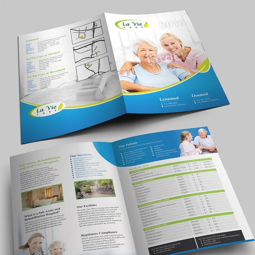 Create a fresh new brochure for La Vie Care - A subacute and frail care hospital goup Design by Arttero