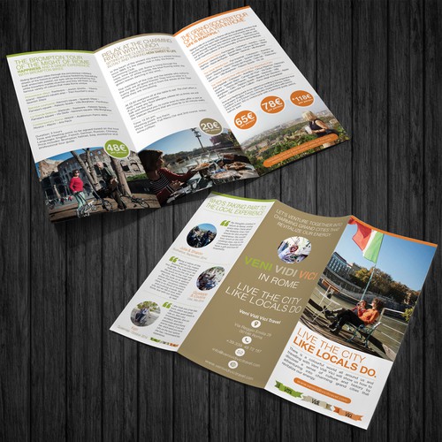 Let's venture togheter to create a charming brochure about the MIGHT OF ROME. Are you a REaL roman? Design by shoosh75