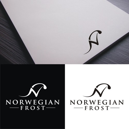 Create a jewelry brand tag/logo for norwegian frost