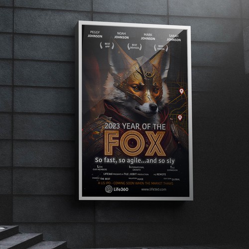 Life360 2023 Year of the Fox Poster Design by MeDesign✦