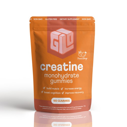 Bag Design for Creatine Monohydrate Gummy brand Design by Fredrick Balois