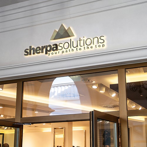 Create a powerful logo for Sherpa Solutions that will make people want to climb the career ladder Diseño de capadoci