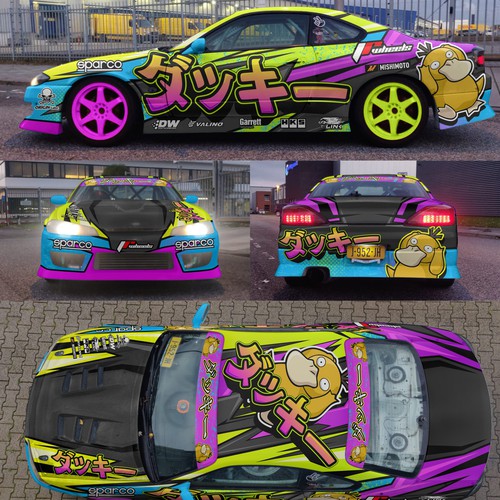 Livery for a competition drift car (Silvia S15) Design by aricaturrash