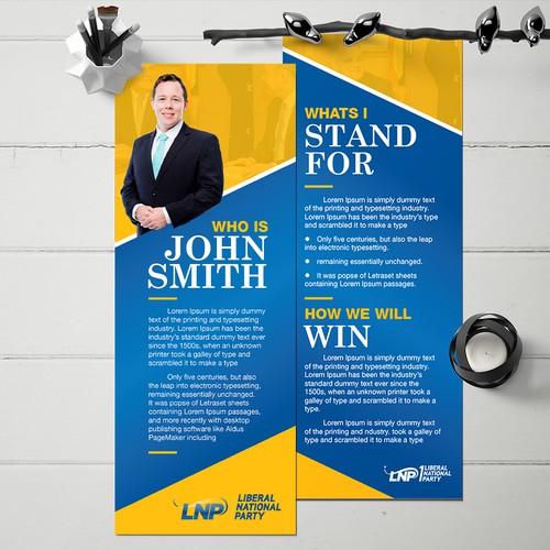 Political Candidate Brochure Design by variety design