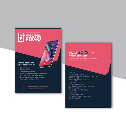 Leaflet for a Tech company Design by Leon_id
