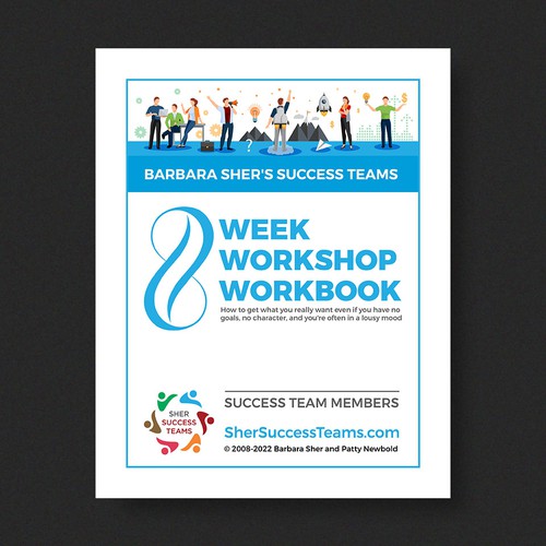 Workbook front cover for adults with big dreams - make me smile Design by Xnine