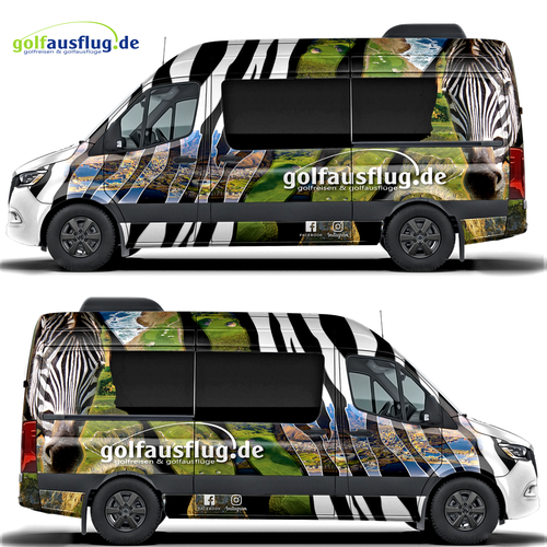 Mini Bus wraping for touristik Mercedes Sprinter Design by adelea