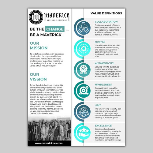 Designs | Values Poster Design for Wine and Spirits Distributor ...
