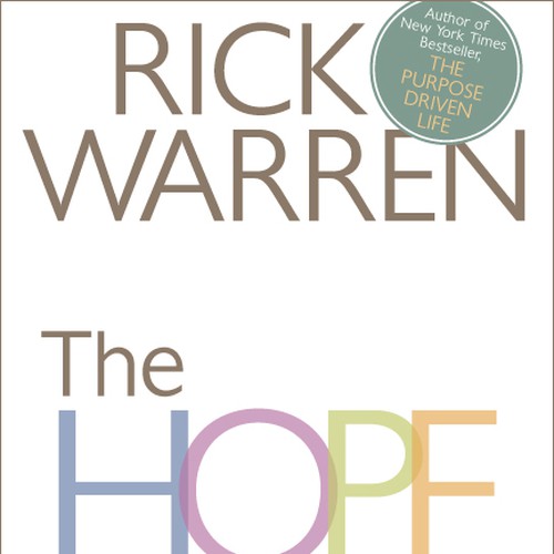 Design Rick Warren's New Book Cover デザイン by hootiepatootie