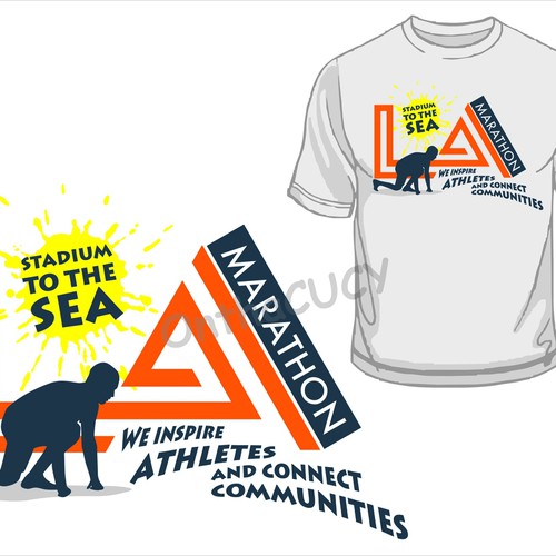 LA Marathon Design Competition Design by appleART™
