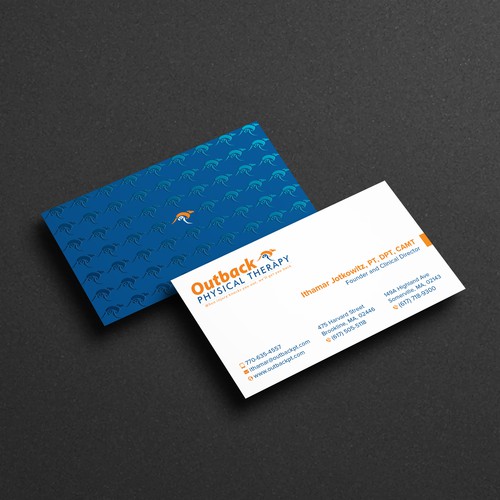 Business card for 2 clinic physical therapy office Design by Birendra Chandra Das