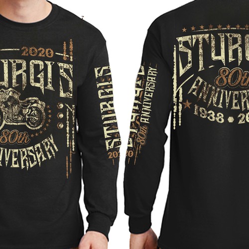 Design by ⭐ilLuXioNist⭐ titled "Sturgis 2020 T-Shirt Design 80th Anniversary"