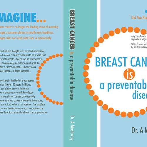 Create a catchy book cover for Breast Cancer Is A Preventable Disease Design by freshvision