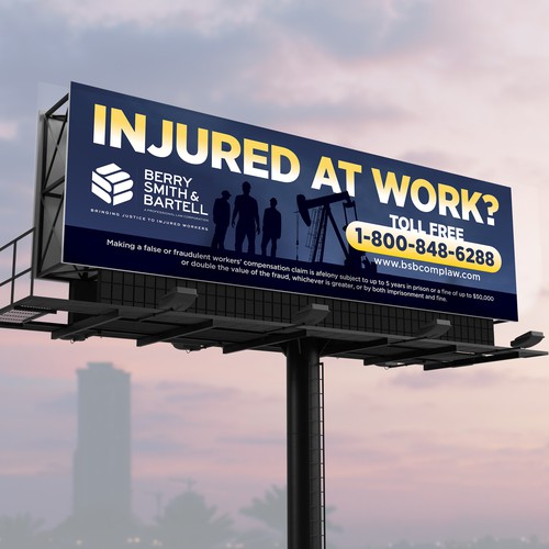 Law Firm Billboard Design by SoftSkills