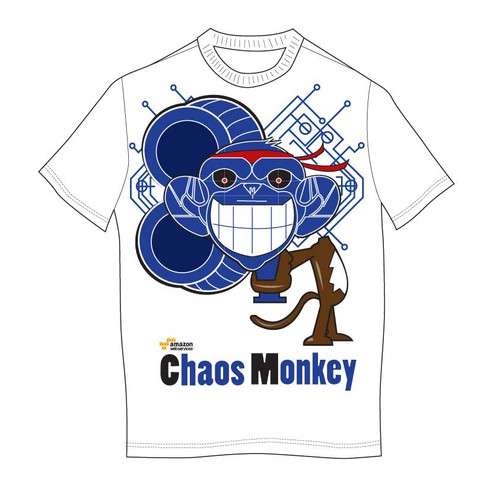 Design di Design the Chaos Monkey T-Shirt di Javamelo