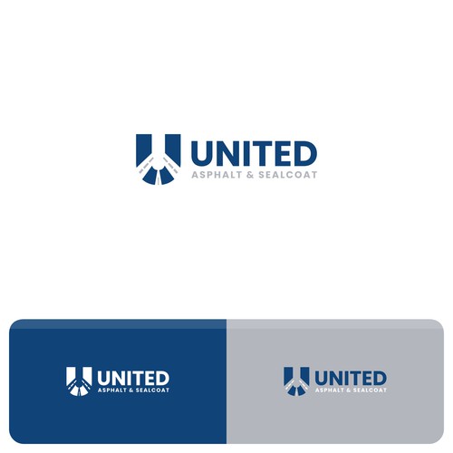 Abstract construction style logo for asphalt sealcoating business Design by Rekker