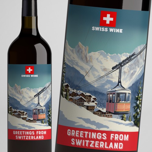 SWISS WINE for tourists Design by Windmill Designer™