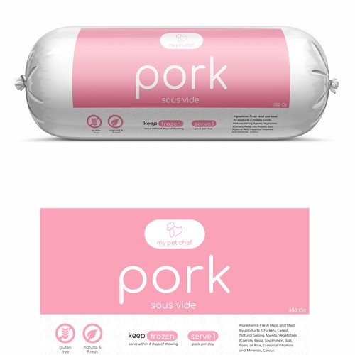 Premium Fresh Dog Food-ontwerp door Hiraa!