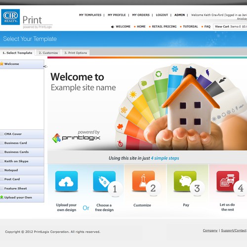 Help PrintLogix Corporation design our Welcome page! Design von Twebdesign