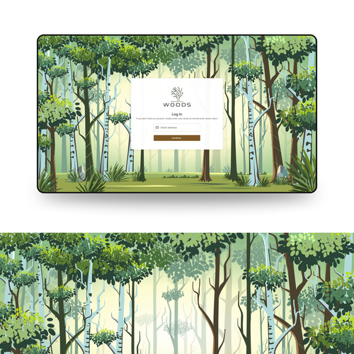 Designs | Modern and Natural Forest Illustration for Initial Website ...