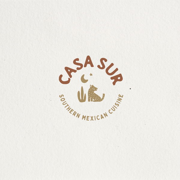 Hand drawn logo for a mexican restaurant