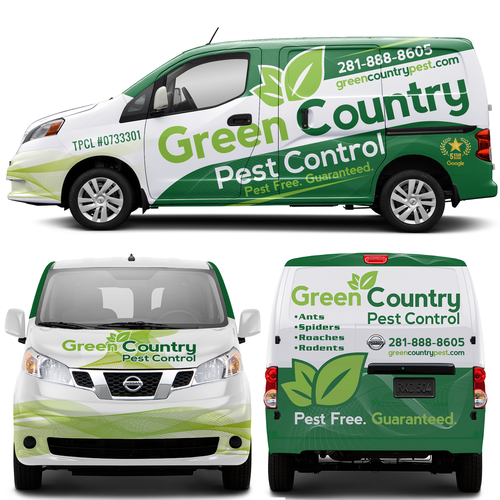 Stunning Wrap for Pest Control Van Design by theANUNGs