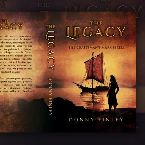 Book cover for epic 1st century story with historical implications Design by lidia.puccetti
