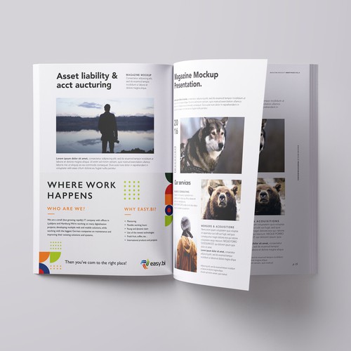 Advertisement template that engages Design by VTRA