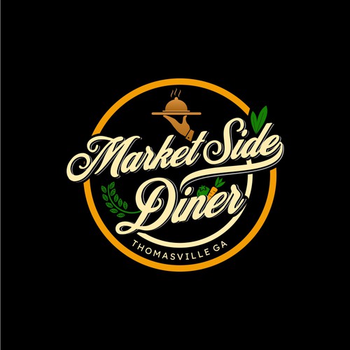 Vintage Farmers Market restaurant logo in South Georgia Design by i-ali