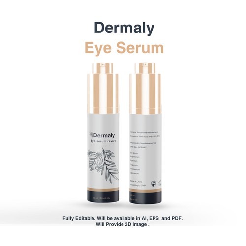 Eye serum bottle design Design by sazzad_abir