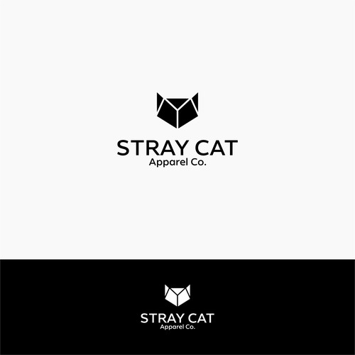 Logo for Stray Cat Apparel Co. - Clothing brand that donates 100% to saving cats! Design by Sherly Adam's