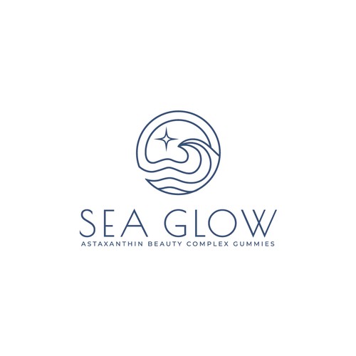 Lux Beauty Gummy Supplement made from Algae - "Sea Glow" Design by Monk Brand Design